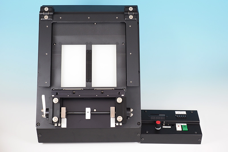 Flat panel lighting inspection unit