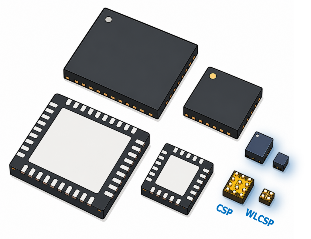 QFN、CSP、WLCSPなどの半導体パッケージ